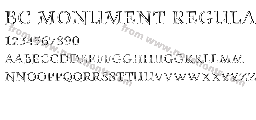 BC Monument RegularPreview