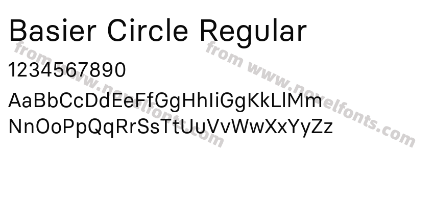 Basier Circle RegularPreview