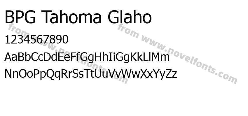 BPG Tahoma GlahoPreview