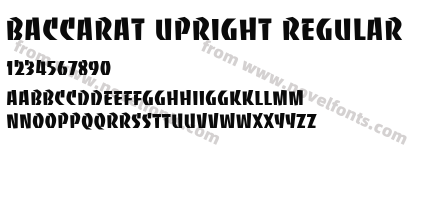 Baccarat Upright RegularPreview