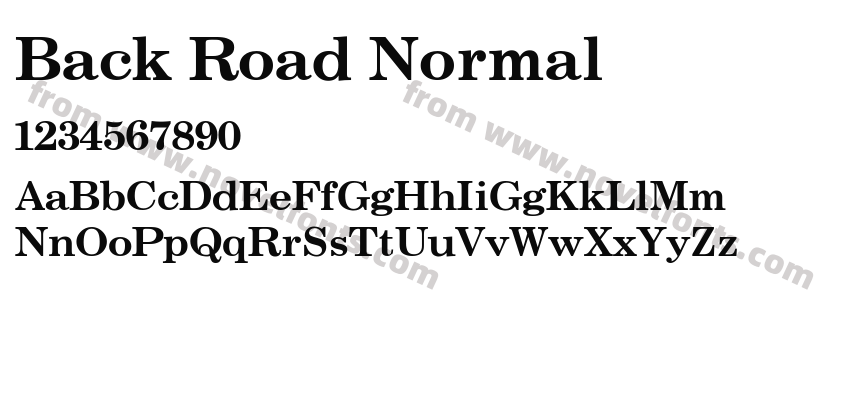 Back Road NormalPreview