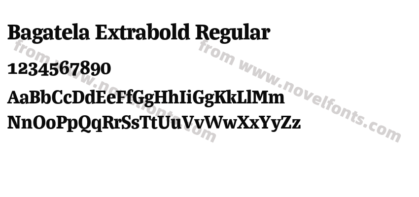 Bagatela Extrabold RegularPreview