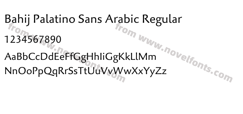 Bahij Palatino Sans Arabic RegularPreview