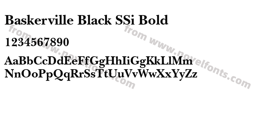 Baskerville Black SSi BoldPreview