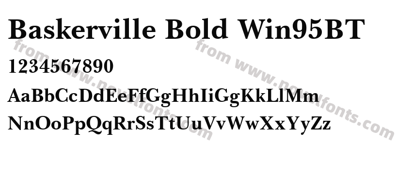 Baskerville Bold Win95BTPreview