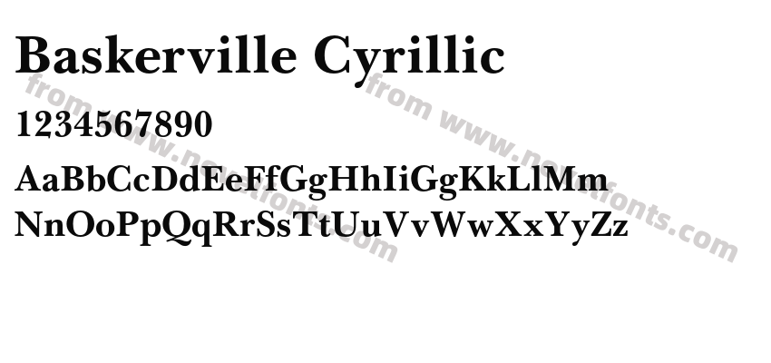 Baskerville CyrillicPreview