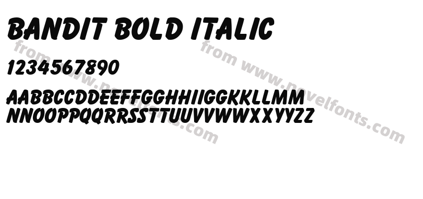 Bandit Bold ItalicPreview