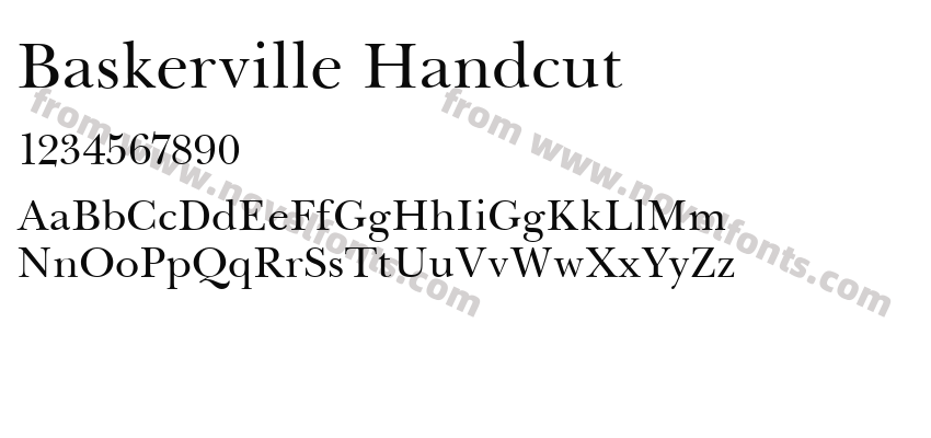 Baskerville HandcutPreview