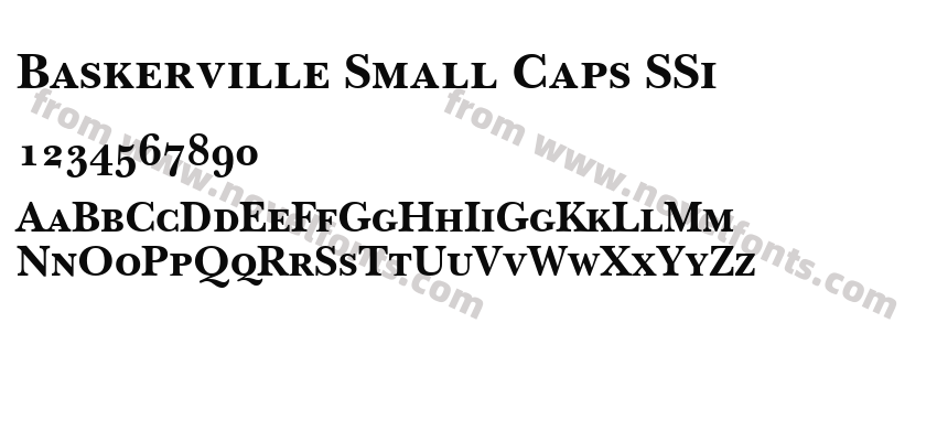 Baskerville Small Caps SSiPreview