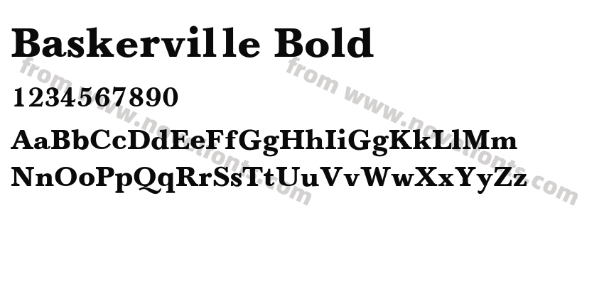 Baskerville BoldPreview