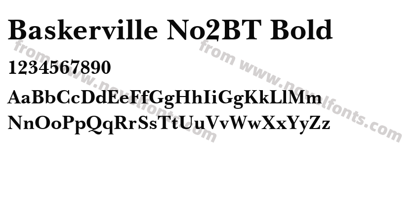 Baskerville No2BT BoldPreview