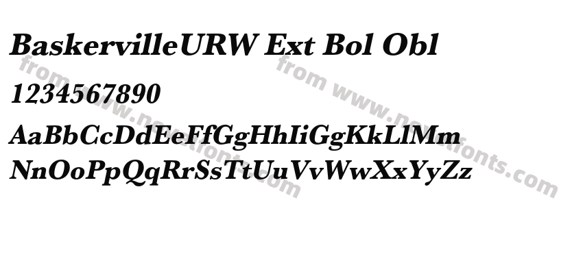 BaskervilleURW Ext Bol OblPreview