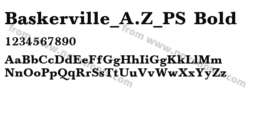 Baskerville_A.Z_PS BoldPreview