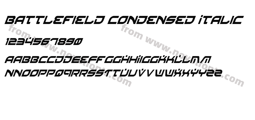 Battlefield Condensed ItalicPreview