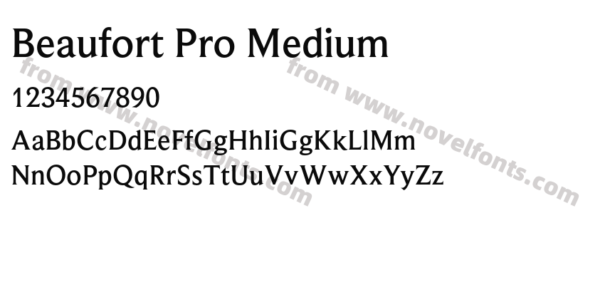 Beaufort Pro MediumPreview