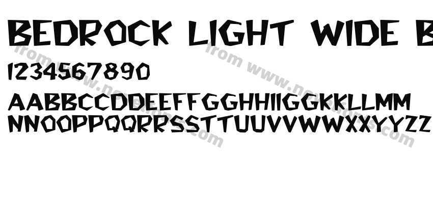 Bedrock Light Wide BoldPreview