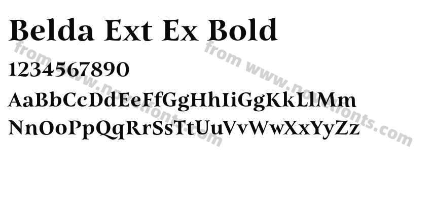 Belda Ext Ex BoldPreview