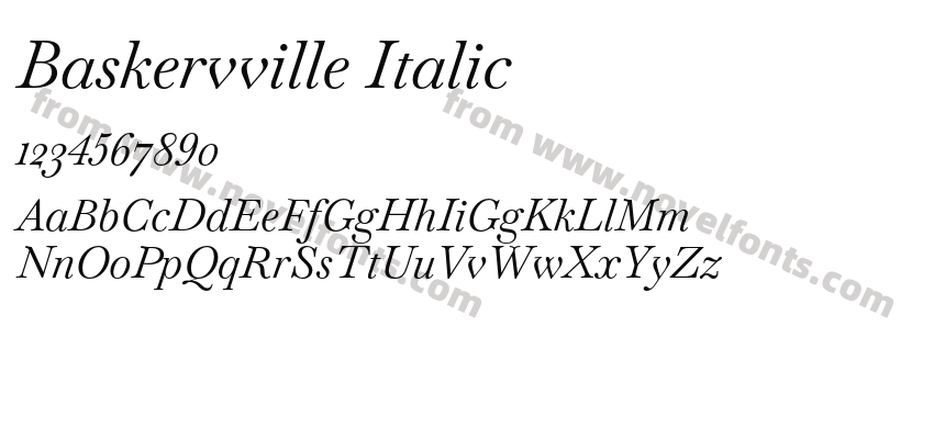 Baskervville ItalicPreview