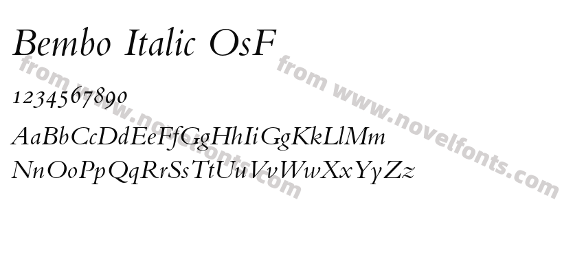 Bembo Italic OsFPreview