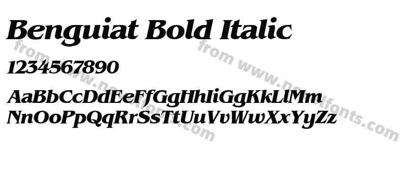 Benguiat Bold ItalicPreview