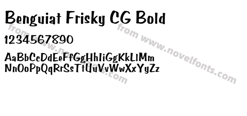 Benguiat Frisky CG BoldPreview