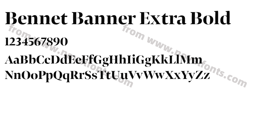 Bennet Banner Extra BoldPreview