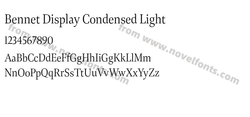 Bennet Display Condensed LightPreview