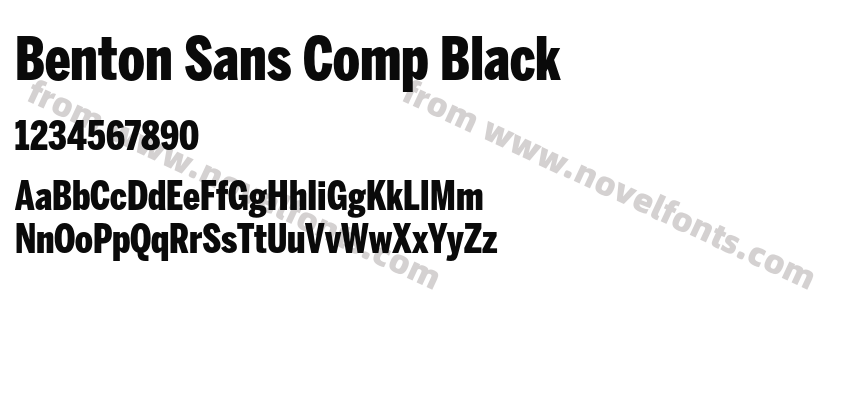 Benton Sans Comp BlackPreview