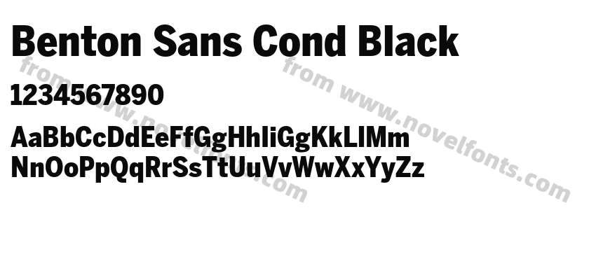 Benton Sans Cond BlackPreview