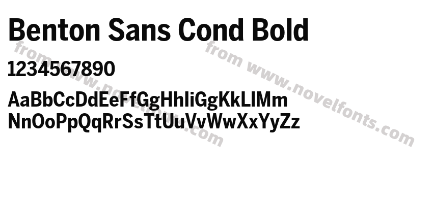 Benton Sans Cond BoldPreview