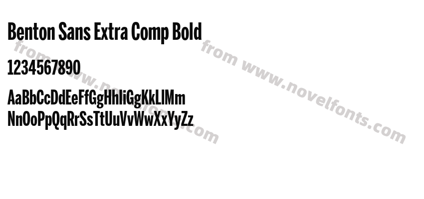 Benton Sans Extra Comp BoldPreview