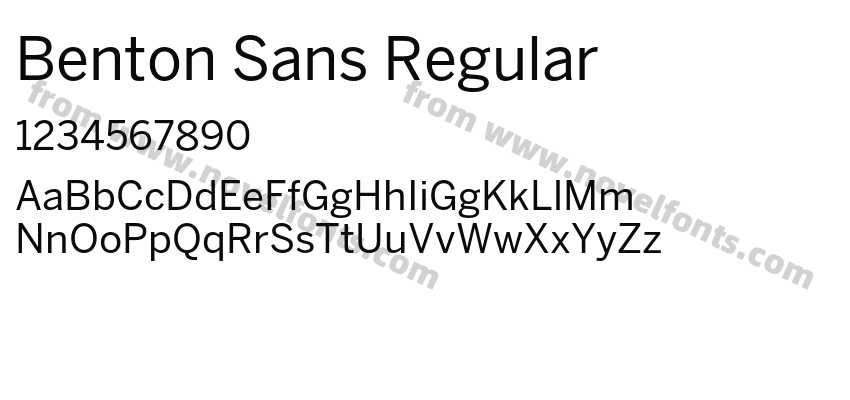 Benton Sans RegularPreview