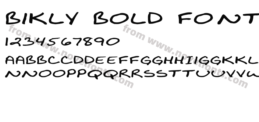 Bikly Bold Font ExtendedPreview