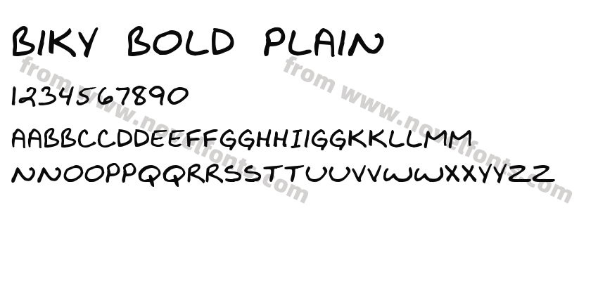 Biky Bold PlainPreview