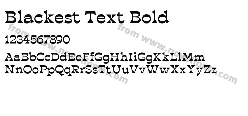 Blackest Text BoldPreview