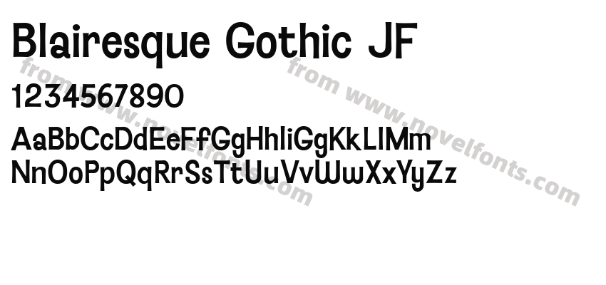 Blairesque Gothic JFPreview