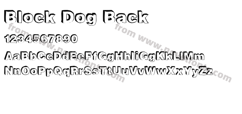 Block Dog BackPreview