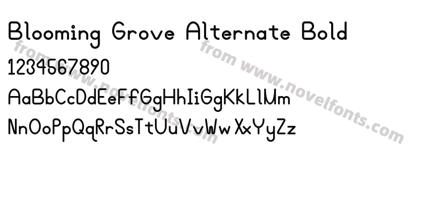 Blooming Grove Alternate BoldPreview