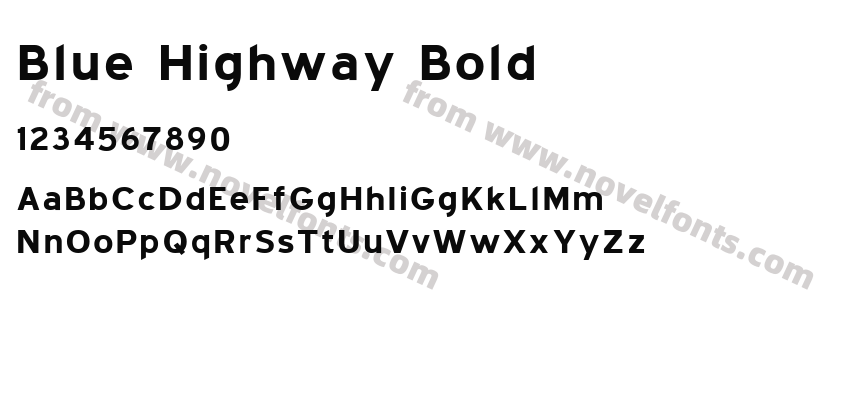 Blue Highway   BoldPreview