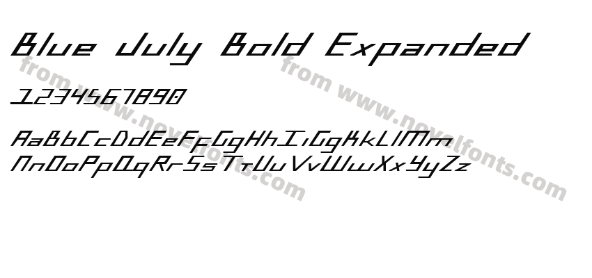 Blue July Bold ExpandedPreview