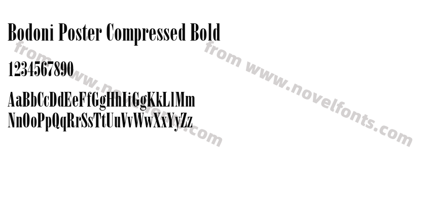 Bodoni Poster Compressed BoldPreview