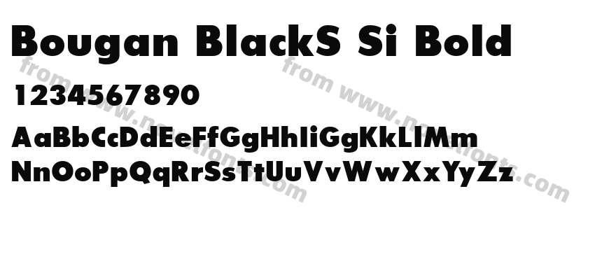 Bougan BlackS Si BoldPreview