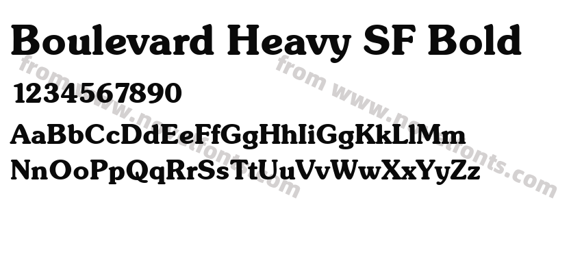 Boulevard Heavy SF BoldPreview