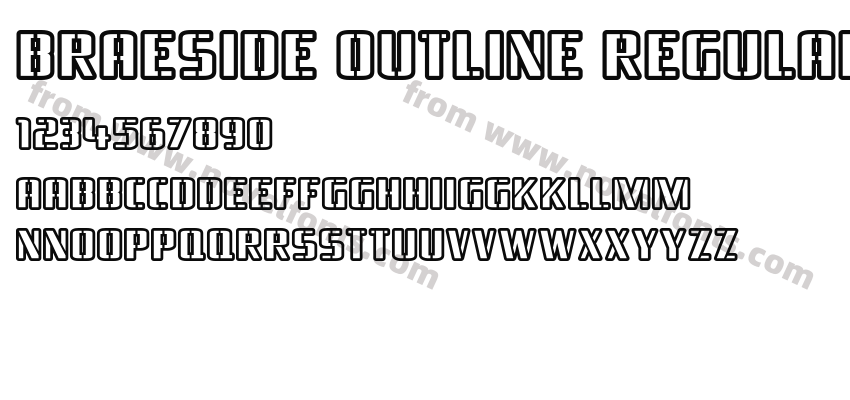 Braeside Outline RegularPreview