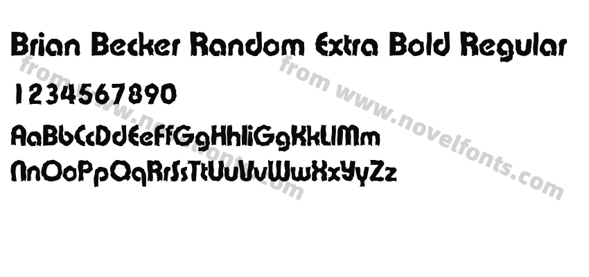 Brian Becker Random Extra Bold RegularPreview