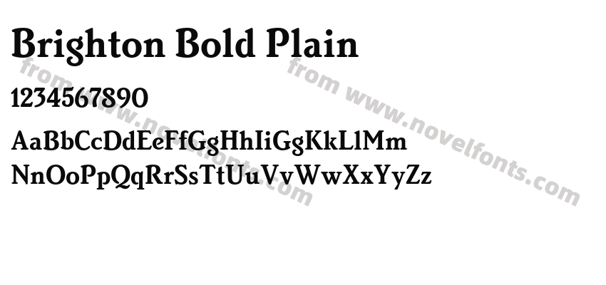 Brighton Bold PlainPreview