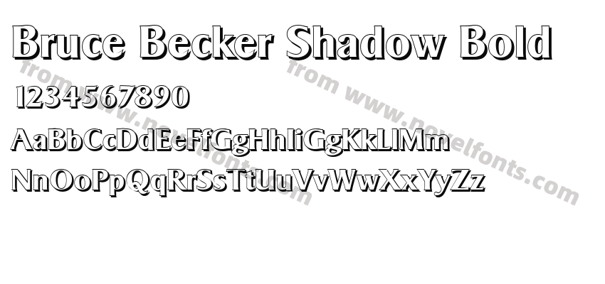 Bruce Becker Shadow BoldPreview