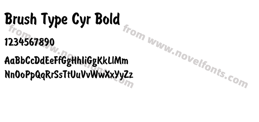 Brush Type Cyr BoldPreview