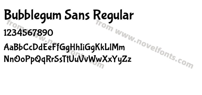 Bubblegum Sans RegularPreview