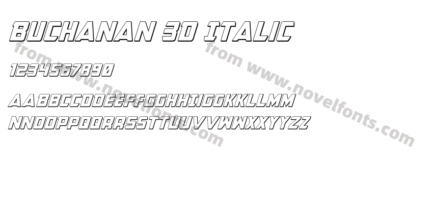 Buchanan 3D ItalicPreview